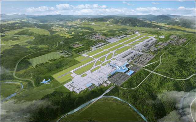 대구경북통합신공항 조감도. 국토교통부 제공