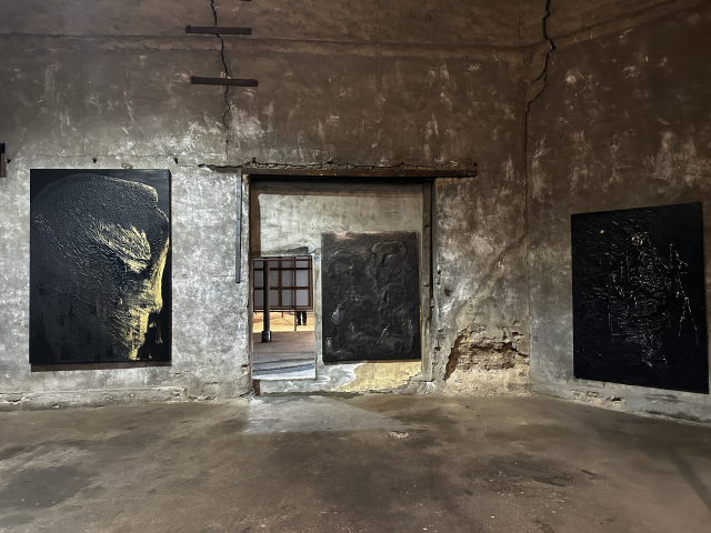 길 후 부산 개인전 ‘무량대수’(無量大數) 전시장 모습. 김은영 기자 key66@