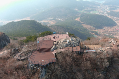 통영케이블카 상부 역사~미륵산 정상 데크 새 단장