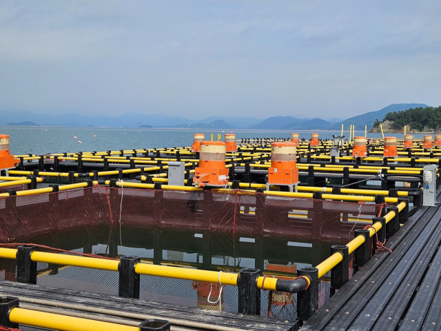 ‘친환경 양식어업 육성사업’ 지원시설인 외해가두리 시설. 어촌어항공단 제공