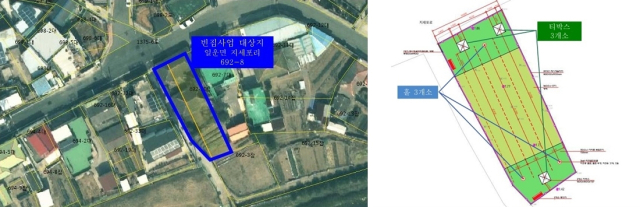 거제시는 2025년 빈집정비공공활용사업의 하나로 일운면 회진마을 빈집 철거 부지(지세포리 692-8) 300㎡에 3홀 규모 임시 파크골프 연습장을 조성하기로 했다. 거제시 제공