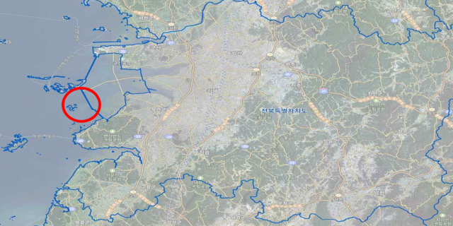해양수산부가 신규 크루즈 기항지로 선정한 새만금신항(전북 새만금지역). 해수부 제공