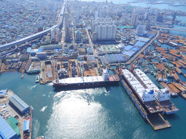 한라IMS에 매각되는 대선조선 영도조선소 전경. 대선조선 제공