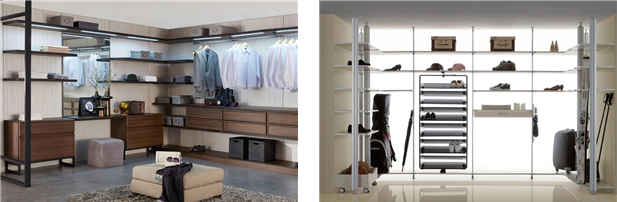 시스템 가구 예시(왼쪽부터 드레스룸, 팬트리) 출처: 영일산업 홈페이지(raonsystem.net). 공정위 제공