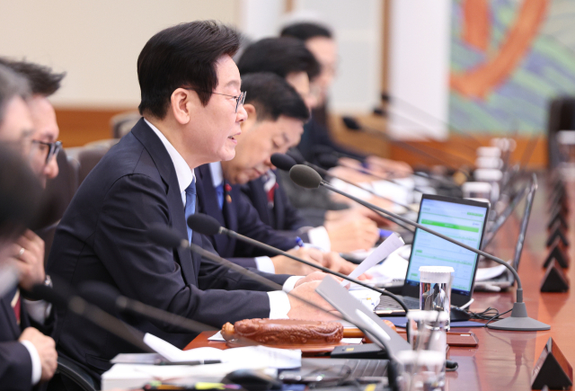 이재명 대통령이 30일 청와대에서 열린 국무회의에서 발언하고 있다. 연합뉴스