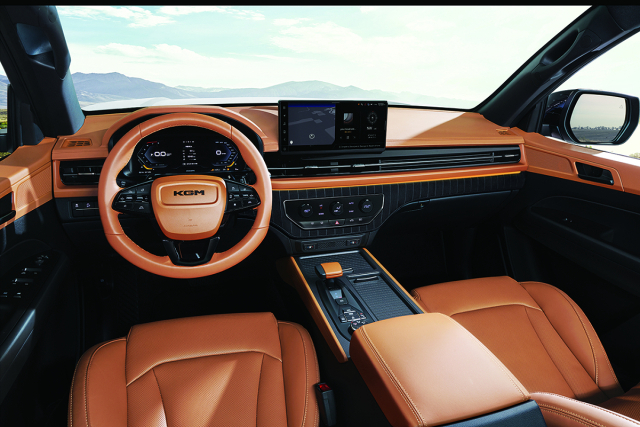 KGM ‘무쏘’ 그랜드스타일 내부.KGM 제공