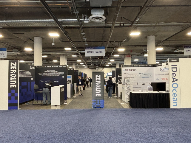 현대차그룹의 오픈 이노베이션 플랫폼 제로원이 지원하는 글로벌 스타트업들의 ‘CES 2026’ 전시관 모습.현대차그룹 제공