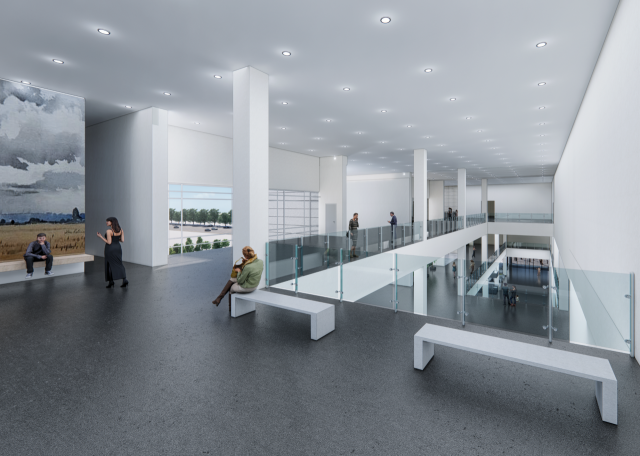 부산시립미술관 실내 투시도. 부산시립미술관 제공