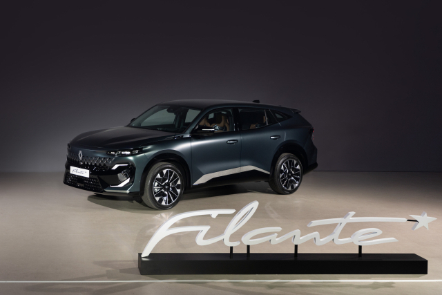 13일 서울 광진구 워커힐호텔 신차 발표회에서 공개된 르노 ‘필랑트’. 르노코리아 제공