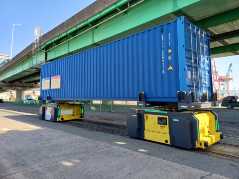 트램기반 환적화물전용 자동운송 셔틀시스템 실증.