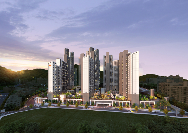 DL이앤씨는 이달 해운대구 재송동에서 ‘e편한세상 센텀 하이베뉴’를 분양한다. 지하 6층~지상 34층, 8개 동, 전용면적 59~84㎡ 924세대 규모 단지 중 전용면적 59㎡타입 166세대가 분양된다. 사진은 모두 해당 아파트의 조감도. DL이앤씨 제공