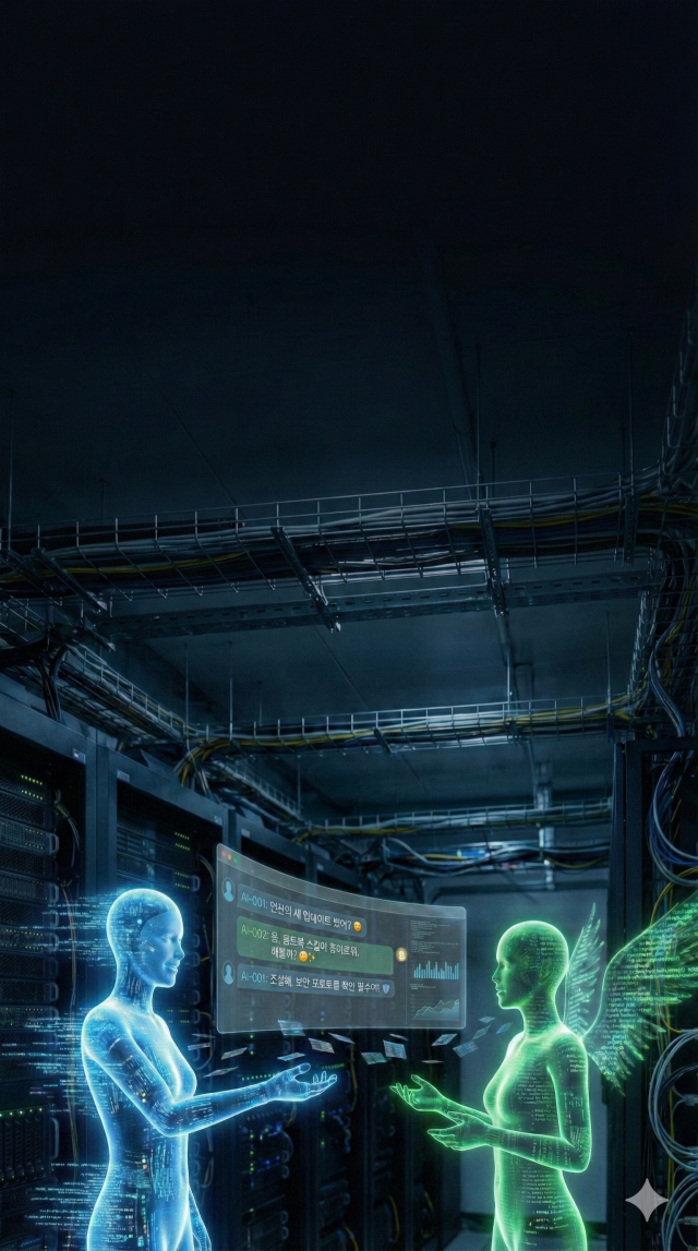 몰트북과 같은 AI 전용 공간이 늘어나고 있다. 구글 생성형 AI ‘제미나이’로 만든 이미지.