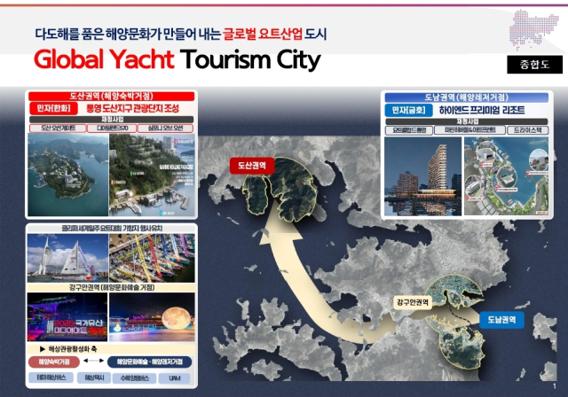 통영 복합해양레저관광도시 조성 계획도. 경남도 제공