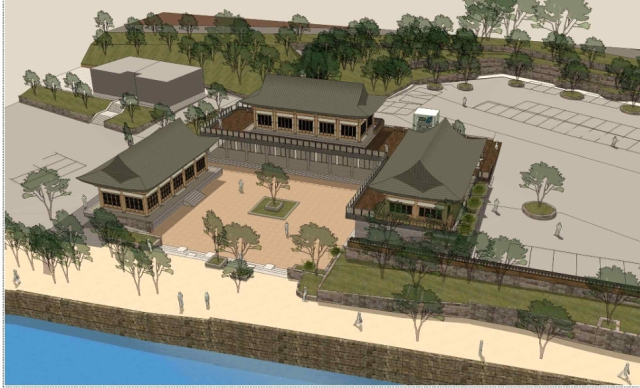 2027년까지 건립되는 통도사 문화공간 중 편의시설 조감도. 양산시 제공