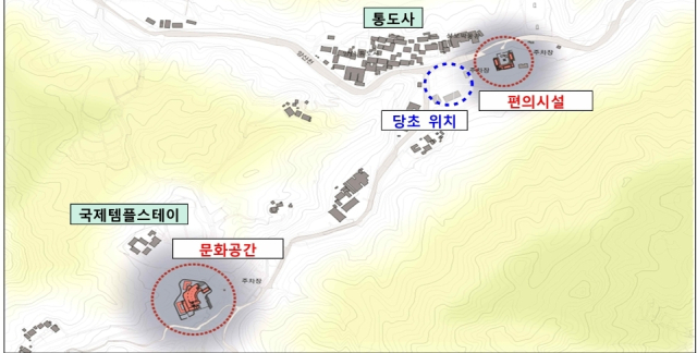 문화공간 중 편의시설과 문화시설 위치도. 양산시 제공