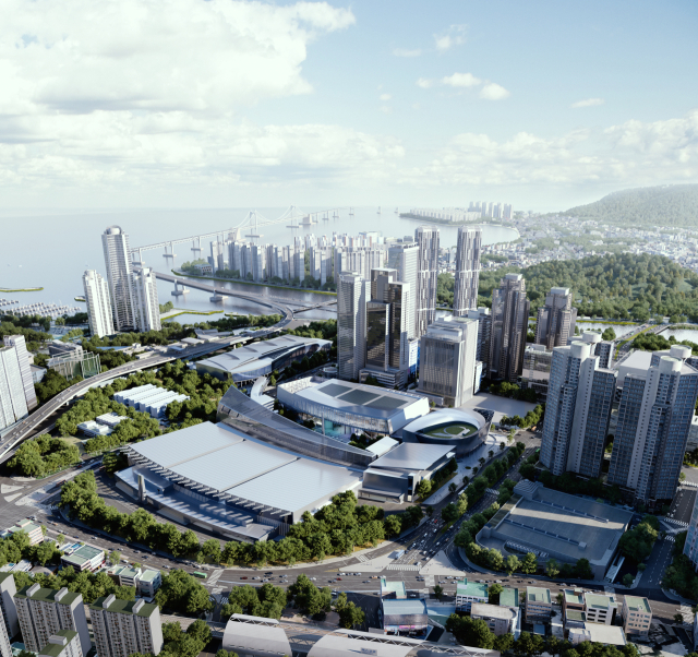 2030년 개관을 목표로 연내 착공 예정인 벡스코 제3전시장 조감도. 벡스코 제공