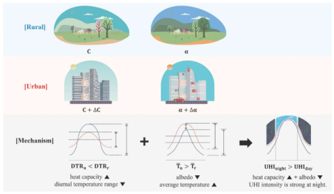 국립부경대, 도시 열섬 ‘낮·밤 열 비대칭 구조’ 로 규명