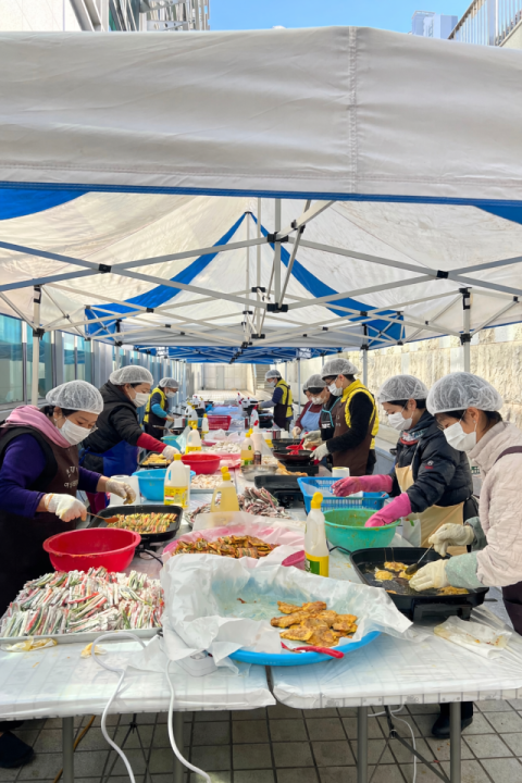연제구 여성자원봉사회, 설 명절 음식 만들기 실시