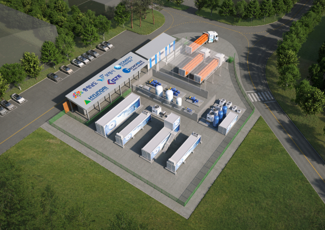수전해 기반 수소생산기지 조감도. 중부발전 제공