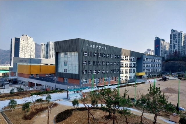 3월 3일 개교하는 거제 상문중학교. 서일준 의원실 제공