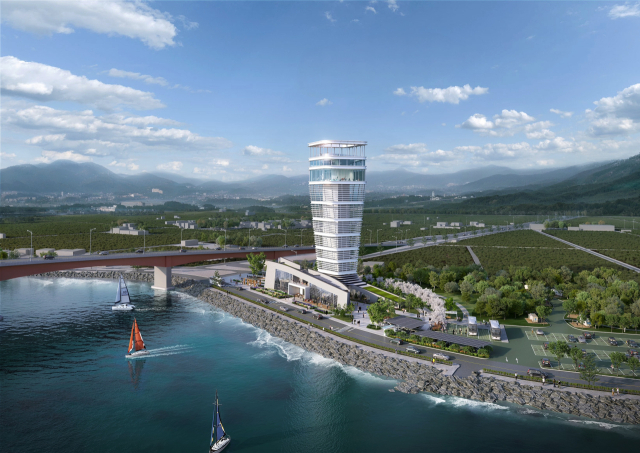 사천시 선상지 전망타워 조감도. 사천시 제공