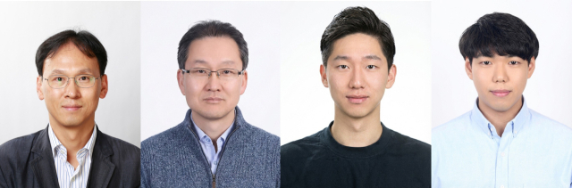 (왼쪽부터) 김진영 UNIST 교수, 우한영 고려대학교 교수, 하정민 고려대학교 연구원, 김재형 UNIST 연구원. UNIST 제공