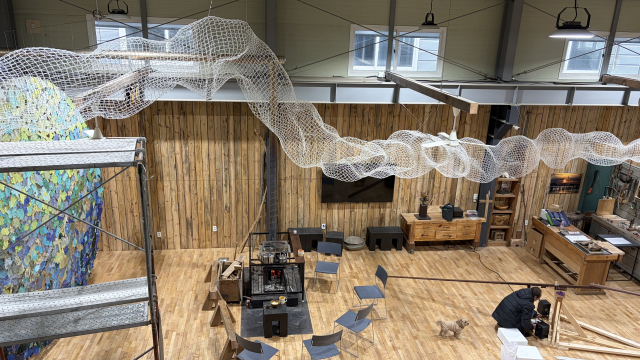 지난 3일 설치 작업이 한창인 ‘스페이스 다(SPACE-DA, 空間-多)’ 현장. 김은영 기자 key66@