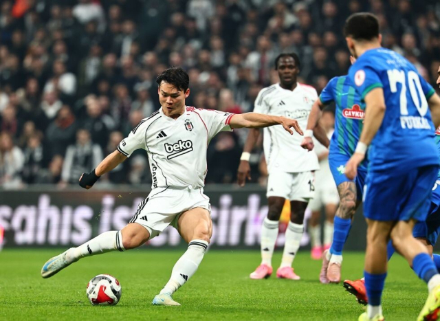 튀르키예 이적 후 5경기에서 4골을 기록한 오현규. 베식타시 홈페이지 캡처