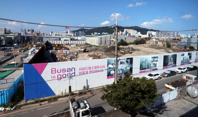 부산 사상구 학장동 서부산행정복합타운 예정지. 정종회 기자 jjh@