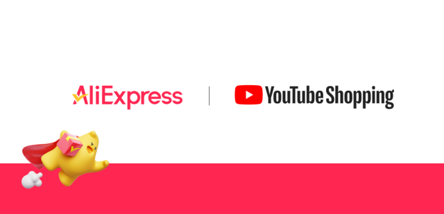 알리익스프레스와 유튜브 쇼핑의 제휴. 알리익스프레스 제공.