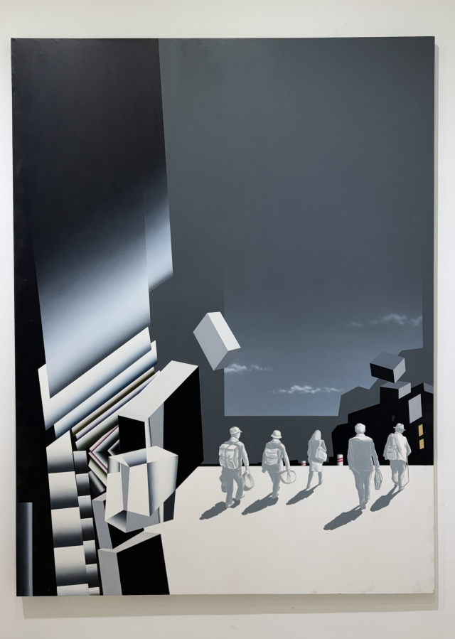 황계용, 상황 F039-흑색도시, 2003. 김은영 기자 key66@