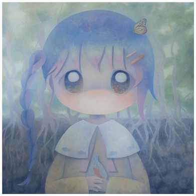 ART FOR HOPE '예술, 무지개를 품다'에 선보인 오비 작가의 'Living Things'(2024). 디아트 플래닝 제공