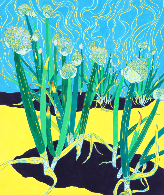 남수정, No-154 파꽃 필 무렵 57-67, 2024. 아리안 갤러리 제공