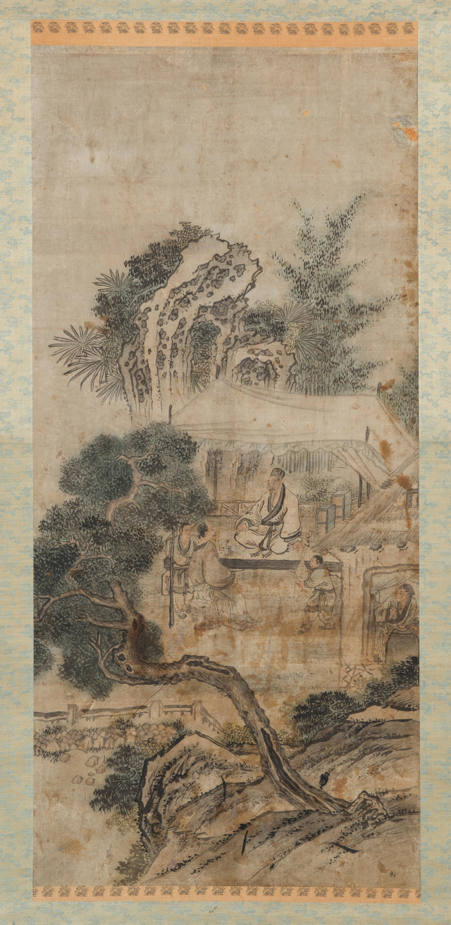 조선시대 정원 문화를 조명하는 기획전은 10월 개막할 예정이다. 김홍도의 초가한담도. 부산시립박물관 제공