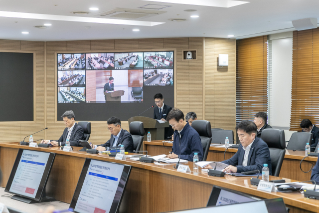 한국남동발전의 ‘제1차 CEO 청렴윤리 혁신회의’ 전사 화상중계 화면. 남동발전 제공