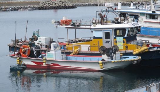 전남 완도군 여서도에 정박해 있는 소형어선 모습. KOMSA 제공