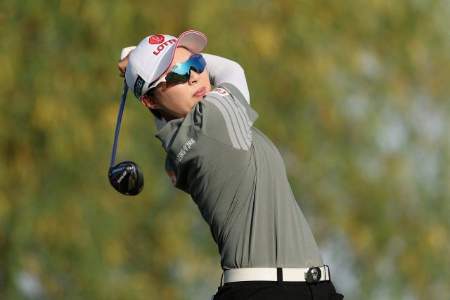 김효주가 29일(한국 시간) 미국 애리조나주 피닉스에서 열린 LPGA 투어 포드 챔피언십 최종 라운드를 앞두고 4타 차 선두를 달리고 있다.AP연합뉴스