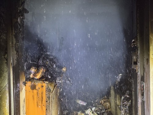 원룸 화재 현장. 경기소방 제공