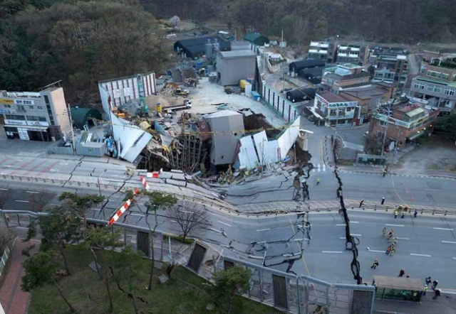사고 직후 현장을 촬영한 사진. 국토교통부 제공