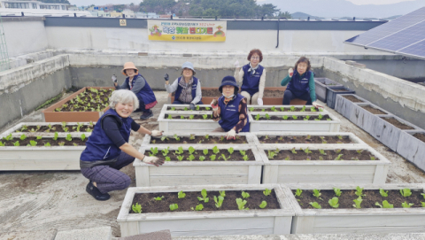 해운대구 반여3동 지사협, 옥상 텃밭 ‘반디가든’ 봄맞이 본격 활동 재개