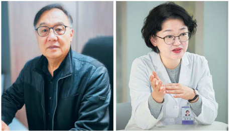 부산진구쪽방상담소 한남식(왼쪽) 소장과 부산대병원 김은숙 의료사회복지사. 사랑의열매 제공