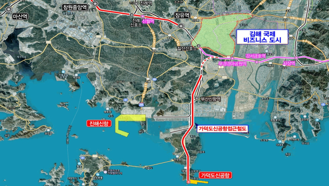 김해 화목동 국제 비즈니스 도시 위치도. 경남도 제공