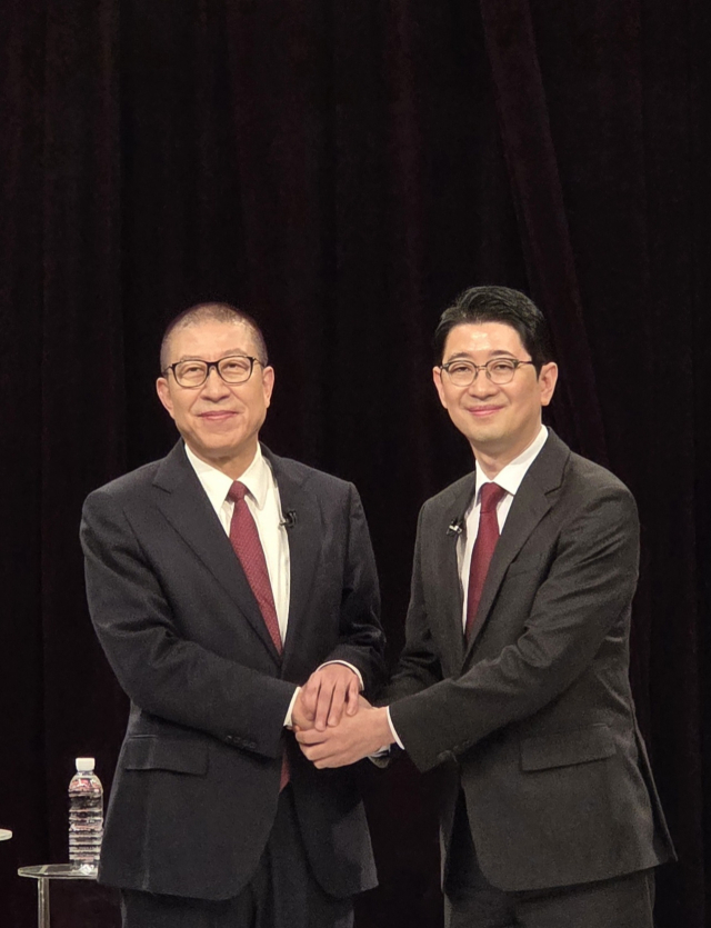 국민의힘은 7일 KNN에서 부산시장 후보 경선 3차 비전토론회를 개최했다. 국민의힘 부산시당 제공