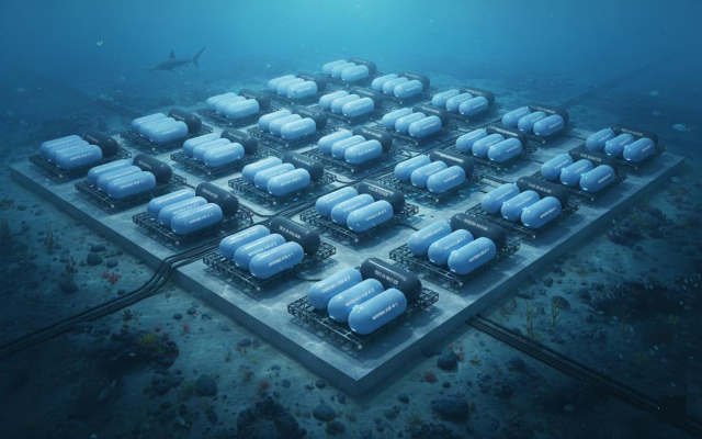 울산 울주군 서생면 신리항 앞바다에 추진하는 ‘탄소제로 수중데이터센터’ 조감도. 울산시 제공