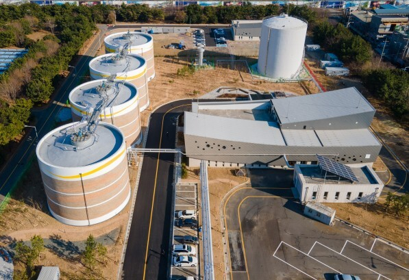 부산환경공단 녹산하수처리시설 전경.
