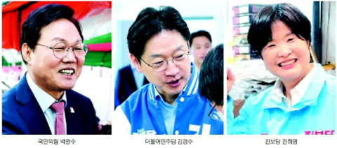 [경남도지사 선거] 박완수 ‘관록’ vs 김경수 ‘재기’… 전희영 예비후보 ‘존재감’