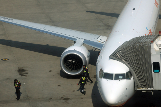 인천공항 제1여객터미널 계류장 모습. 연합뉴스