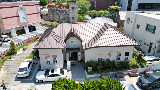 경남도 등록 문화유산으로 지정 예고한 구 양산면사무소 전경. 양산시청 제공