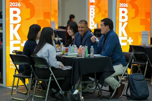 국내 최대 규모의 농식품과 농산업 분야 수출상담회인 ‘K푸드+ 바이어초청 수출상담회’가 4월 15일~16일 서울 양재동 aT센터에서 열리고 있다. 농식품부 제공