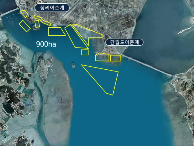 ‘서산시 천수만 청정어장 재생사업’ 사업대상지. 어촌어항공단 제공